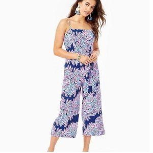 NWT - Lilly Pulitzer Sandra Jumpsuit in Oyster Bay
